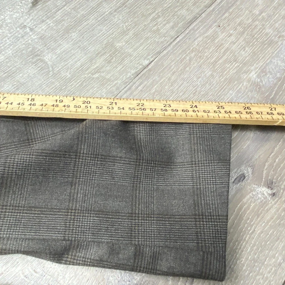 Johnston & Murphy Blazer Mens S Brown Glen Plaid Performance Sport Coat Business